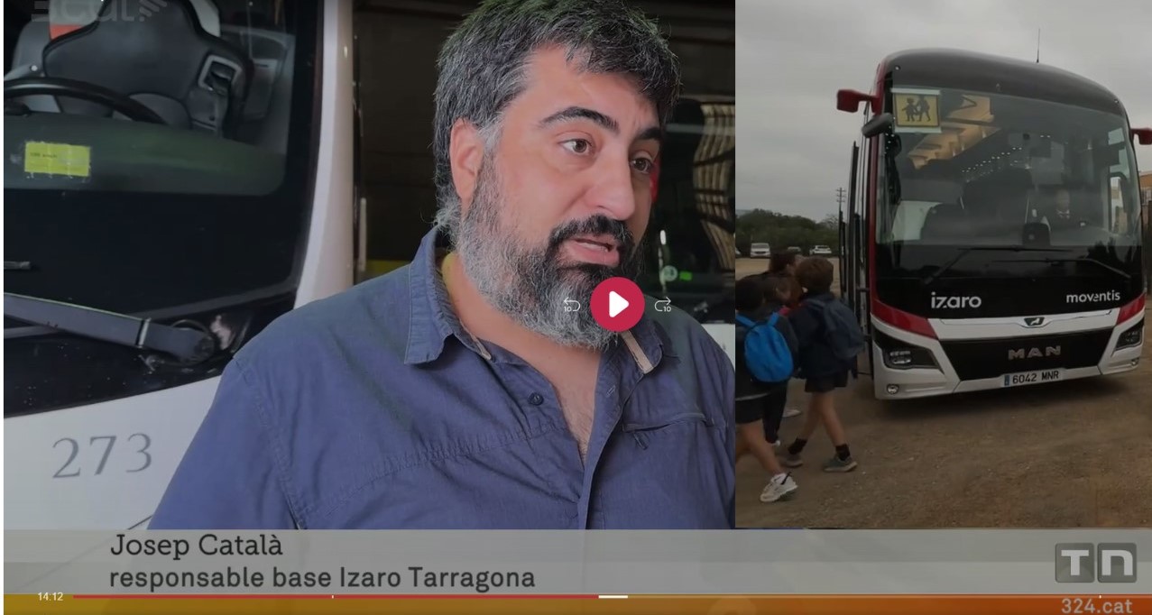 Telenotícies Comarques - Moventis Ízaro se suma a la seguretat en el transport escolar